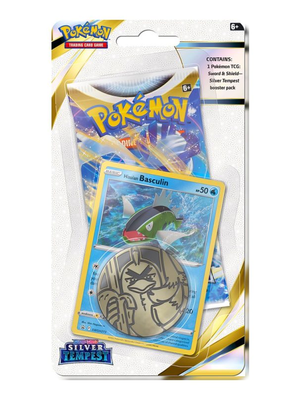 Pokémon TCG: Silver Tempest Checklane Blister – Hisuian Basculin (Promo + Coin)
