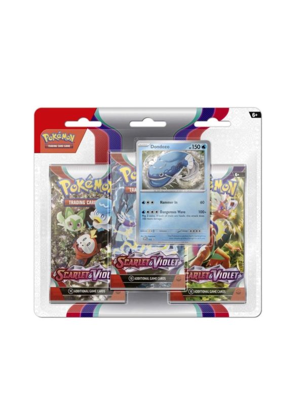 Pokémon TCG: Scarlet & Violet – 3 Booster Packs & Dondozo Promo Card