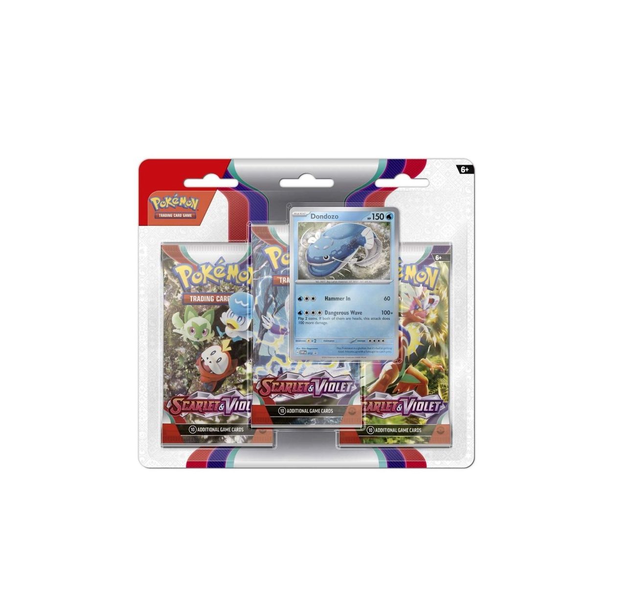 Pokémon TCG: Scarlet & Violet – 3 Booster Packs & Dondozo Promo Card