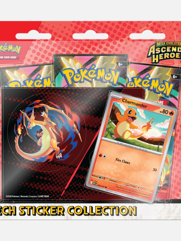 🔥 Pokémon TCG: Ascended Heroes – Tech Sticker Blister (Charmander)