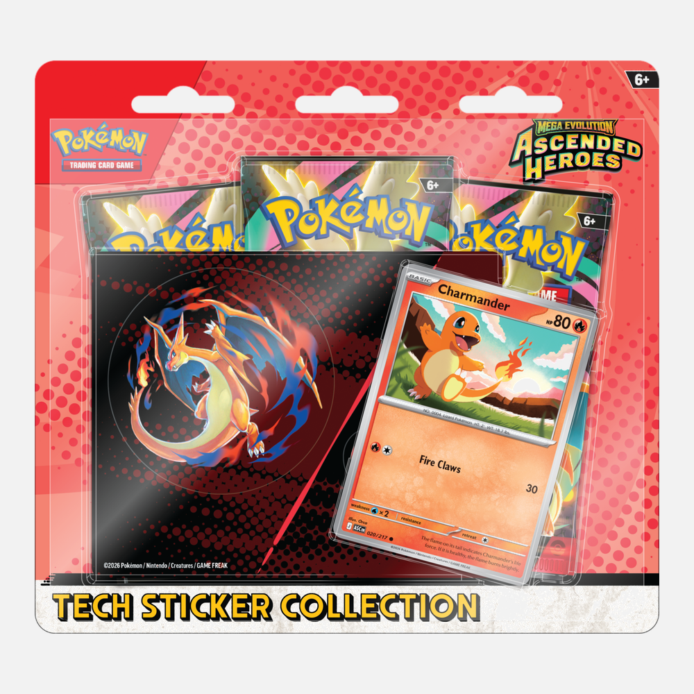 🔥 Pokémon TCG: Ascended Heroes – Tech Sticker Blister (Charmander)