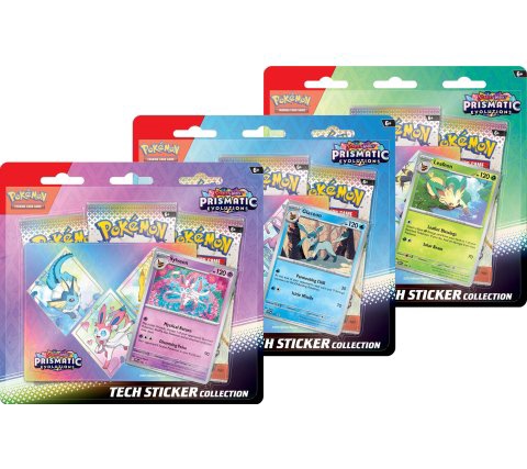 Pokemon - Scarlet & Violet Prismatic Evolutions Tech Sticker Blister